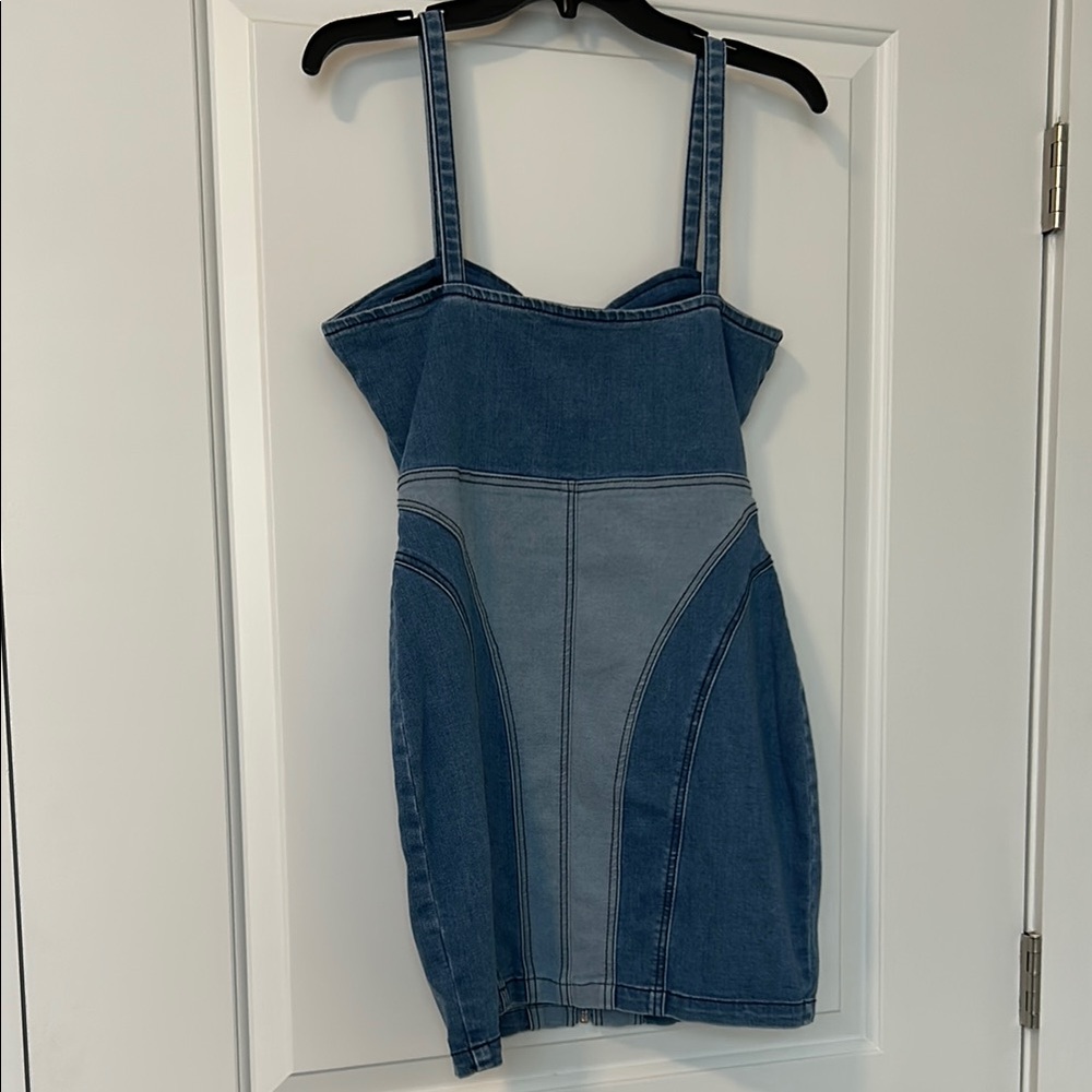 Cute Forever 21 Blue Denim Mini Dress - Picture 5 of 8